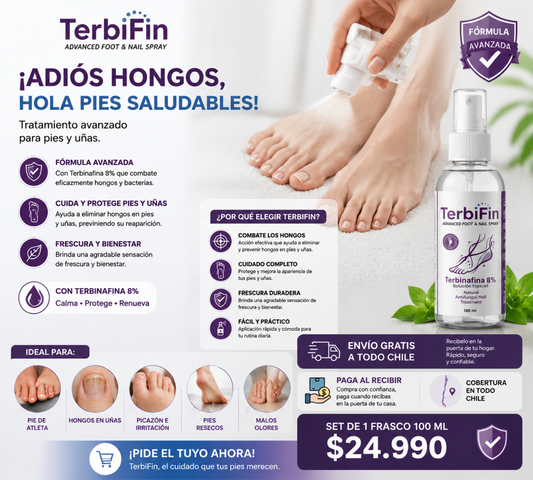 TerbiFin Pro™ | Adiós Hongos, Hola Pies Saludables