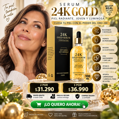 SERUM 24K GOLD 100ML / ELIMINA MARCAS DE ARRUGAS