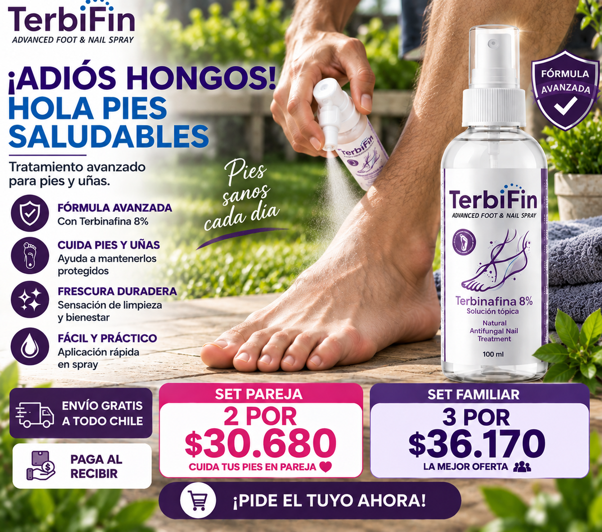 TerbiFin Pro™ | Adiós Hongos, Hola Pies Saludables
