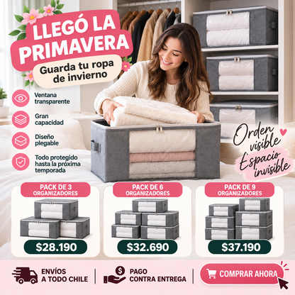 ORGANIZADOR DE ROPA INVIERNO / SET DE 3 , 6 , Y 9.
