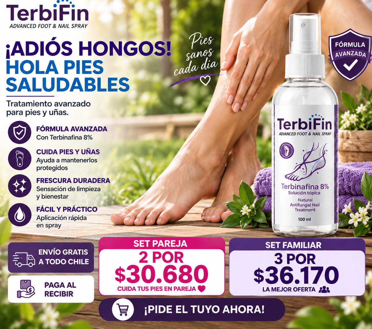 TerbiFin Pro™ | Adiós Hongos, Hola Pies Saludables