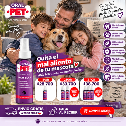 ORAL PET SPRAY / QUITA EL MAL ALIENTO DE TU MASCOTA