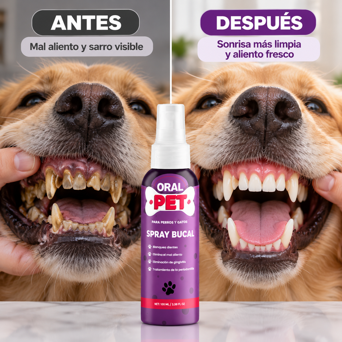 ORAL PET SPRAY / QUITA EL MAL ALIENTO DE TU MASCOTA